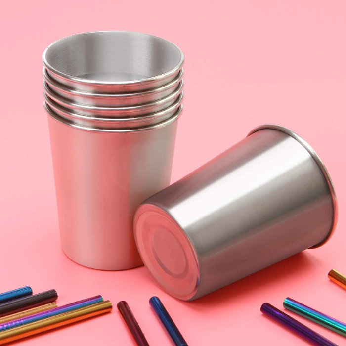 GupudaoCo 6 Pack 8 Ounce 230Ml Stainless Steel Cups ...